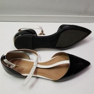 Calvin Klein glossy flats
